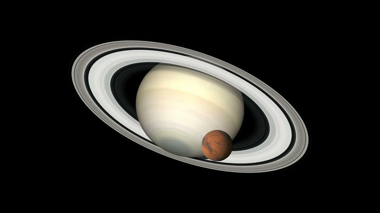 mars transits saturn (viewed from earth) YouTube