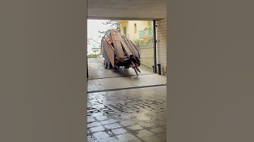 Overloaded Vehicle Falls Backwards || ViralHog