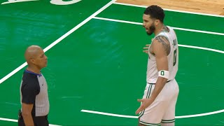 Jayson Tatum gets ejected for getting heated with ref after no call vs Rockets