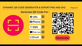 Dynamic QR Code Generator & Export PNG and SVG | Create Your Free QR Codes