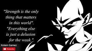 Strength is the only thing that Matters... Vegeta Quote Of The Day! #shorts