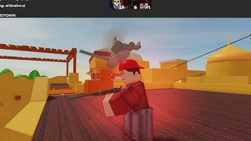 Two hackers in Roblox Arsenal