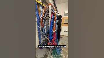 Network rack cleanup 🧹 #cablemanagement #networking #ethernet #cisco
