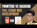 Frontend vs Backend – Full Stack Web Development #frontend #backend #fullstack #html #css #nodejs