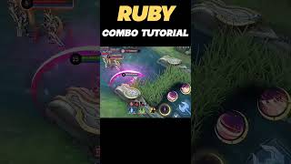 Ruby Combo Tutorial ⚡ #mlbb #mobilelegends #reels #ytshorts #viralshorts #ruby #love #moba #foryou
