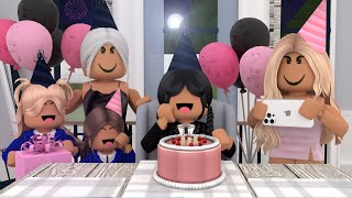 Taylor's 13th BIRTHDAY PARTY! *WEDNESDAY THEMED! HUGE SURPRISE..?* W/VOICE! Roblox Bloxburg Roleplay