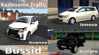 Kodename Traffic Bussid v3.7.1 | Skin Avanza Innova Scorpio