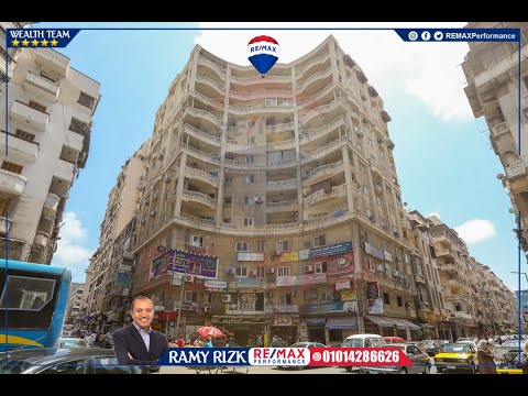 عيادة للبيع 82 مترمرخصة إداري ميدان كليوباترا شارع بورسعيد