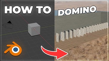 How to Make a Domino Effect in Blender (for Beginner 3D)