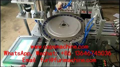 2 sides colors Auto select feeding cap wadding /liner foil inserting lining machine