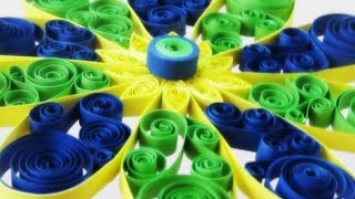 Quilling Tutorial - DIY Quilled beautiful flower for decoration