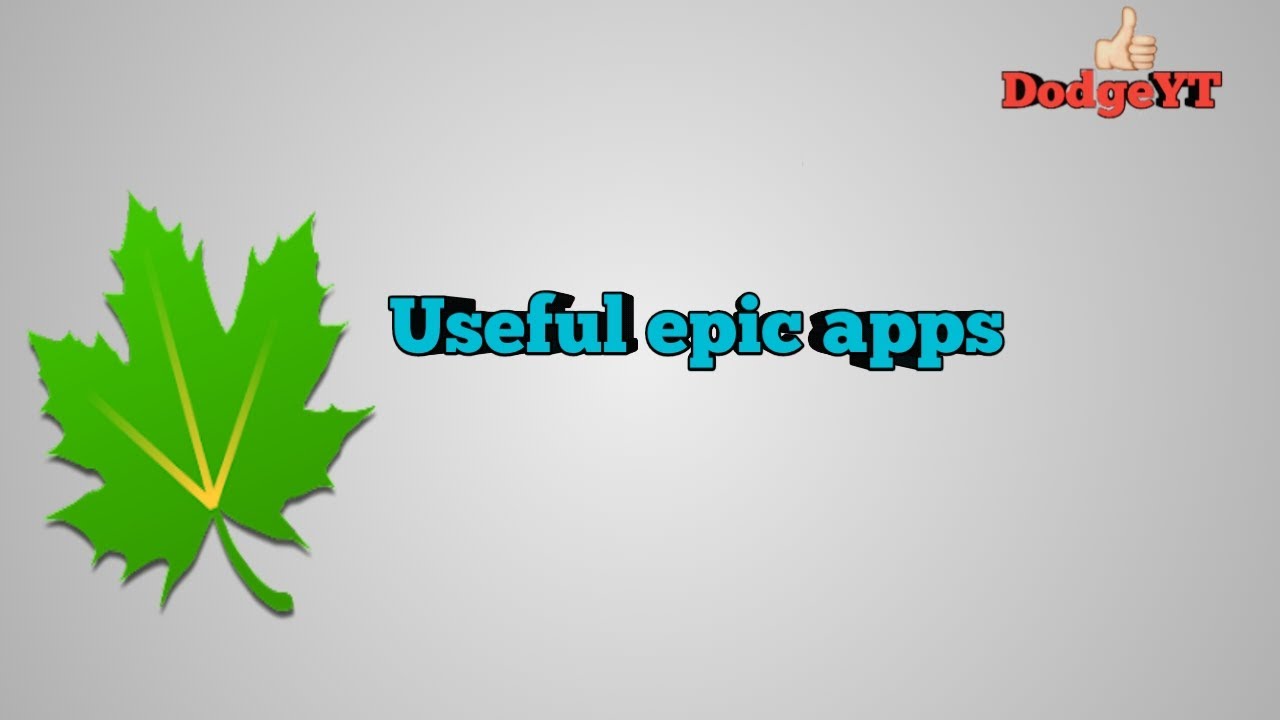 Useful epic apps | ito gamit ko - YouTube