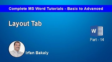 Part 14   Layout Tab Urdu Tutorials by Irfan Bakaly