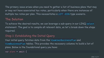 Optimize Your LINQ Queries: Mastering LEFT JOIN for Multi-Table Results