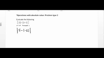 Operations with Absolute Values