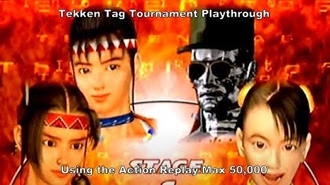 Tekken Tag Tournament 1 Julia & Michell Playthrough using the Ps2 Action Replay Max 50,000 :D #Sony