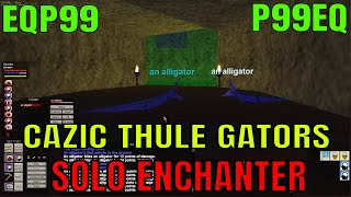 EverQuest P99 SOLO Enchanter DEEP in Cazic Thule Hunting Gators / Level 31-37 EXP camp High Zem EQ