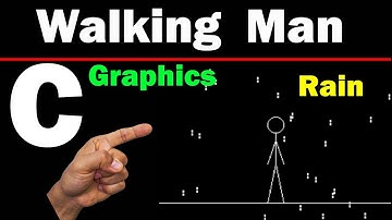 Graphics Program Of Man Walking In Rain In C | Great Things Happen