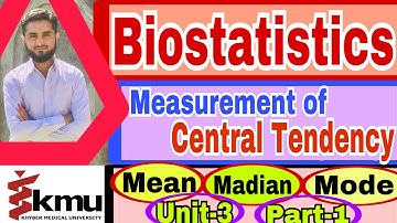 Measurement of Central Tendancy(Mean,Madian,Mode){biostatistics}(unit-3)[part-1]BSN 6th sem/3rd Year
