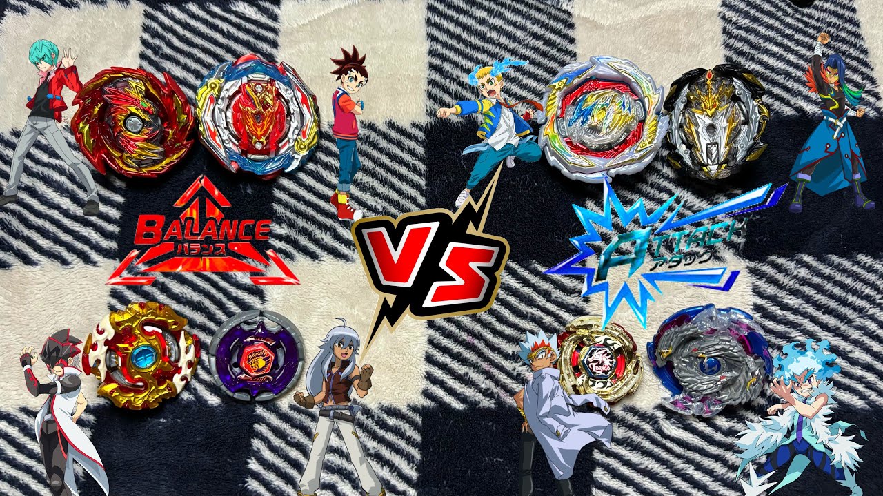BALANCE Type Beys vs ATTACK Type Beys Part 2!! Which Type Has The ...