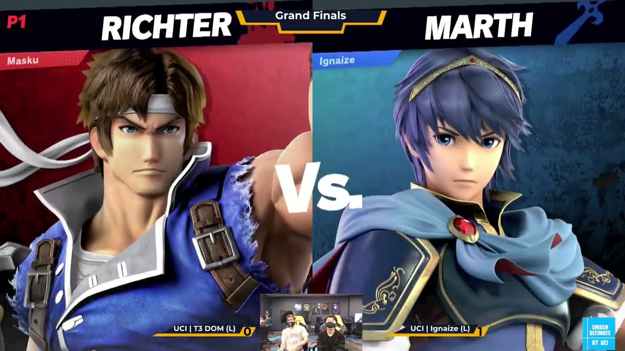 T3 Dom (Richter) vs Ignaize (Marth) - Smash Ultimate @ UCI #59 True Finals