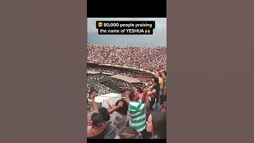Thumbnail of 80,000 people praising the name of Yeshua 🙌🏼 #yeshua #yeshu #christian #praisinggod