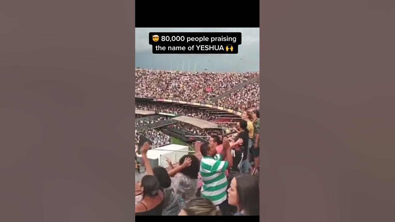80,000 people praising the name of Yeshua 🙌🏼 #yeshua #yeshu #christian #praisinggod