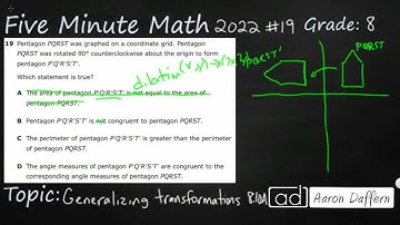 8th Grade STAAR Practice Generalizing Transformations (8.10A - #4)