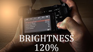 Increase the brightness of the LCD display in SONY mirrorless camera