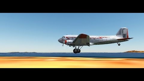DC-3 Approach and landing at Santorini LGSR
