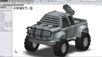 How to Model Pickup Truck Car in Solidworks_Part-3 | Solidworks Advance | Solidworks Car Modeling