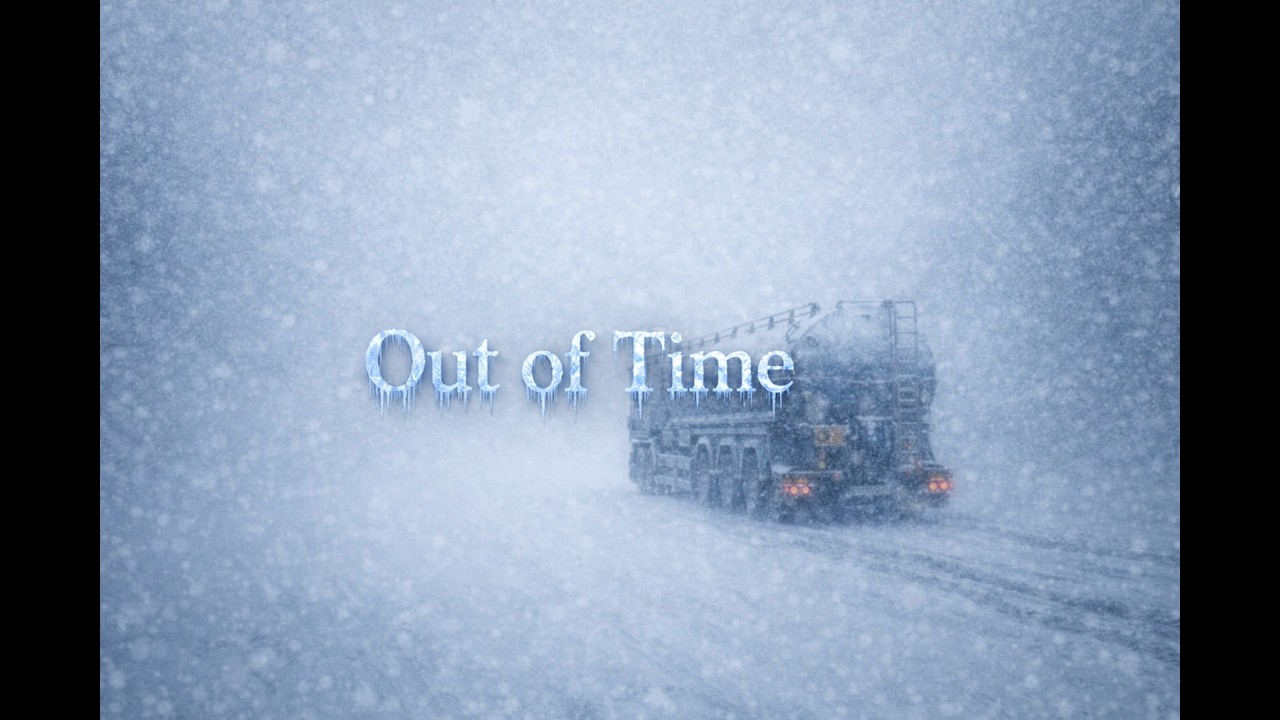 Snowy Autobahn Tanker Return (50 Min) | Traffic Jam ASMR | No Music • No Talking