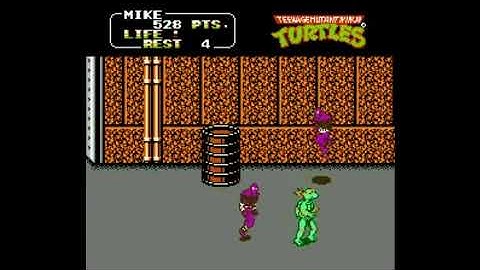 Teenage Mutant Ninja Turtles II - The Arcade Game (NES) Scene 5 Walkthrough
