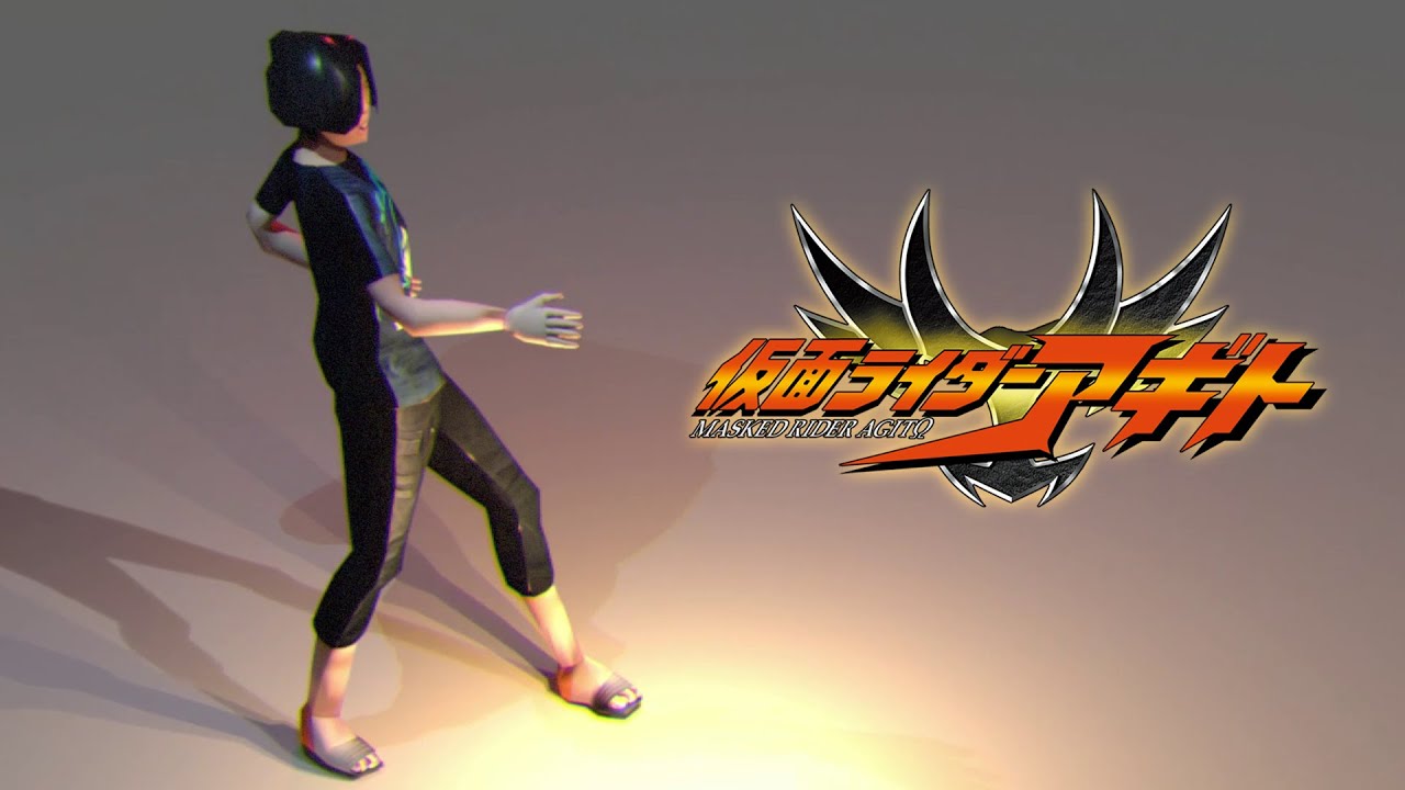 kamen rider agito 仮面ライダーアギト finisher Animation Blender 3D - YouTube