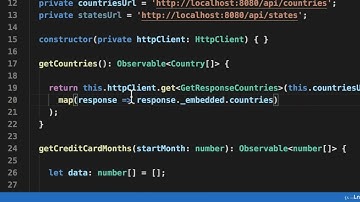 20 15 Angular Project   Checkout Form   Populate Countries and States   Component