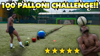 100 PALLONI FOOTBALL CHALLENGE: GILBERT NANA | quanti goal avrà fatto su 100 palloni? ⚽️