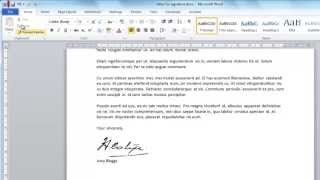 how to create digital signature in word