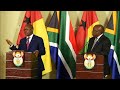 President Cyril Ramaphosa and his Guinea Bissau Counterpart President Embalo address the media