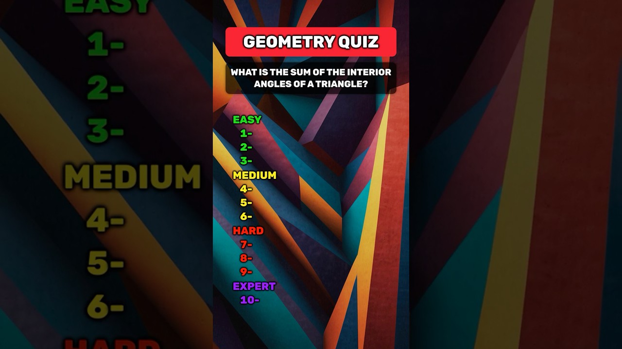 Only Math Geniuses Can Pass This Geometry Quiz! 🔢📐 #shorts #quiz
