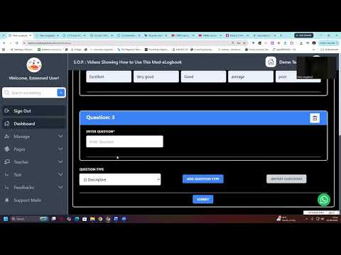 Feedback Module – Online Student Feedback Tutorial | Med-eLogbook