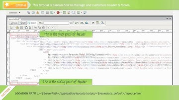 Manage and customize Header Footer