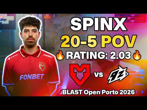💀 SPINX POV: CACHE UNTOUCHABLE vs 9z! | BLAST Open Porto 2026
