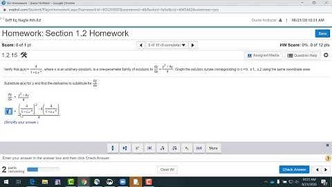 Working with the MyLab Math Palette