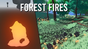 Simulating Wild Fires on a Large Terrain