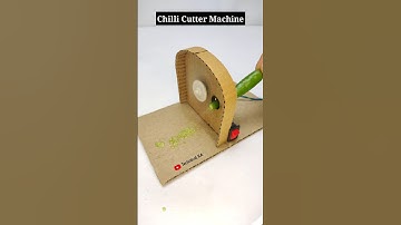 Make Your Own Chilli Cutter Machine with a DC Motor