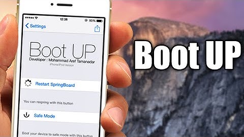 Boot UP - iOS 8 Jailbreak Cydia Tweak