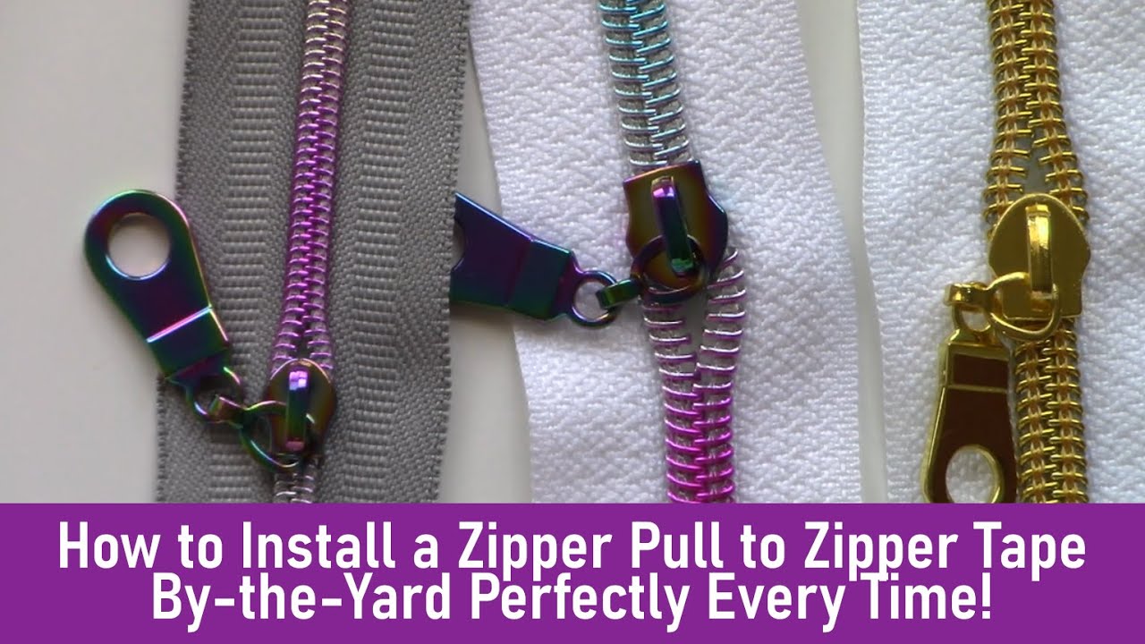 How to Use Zippers by the Yard Tutorial 