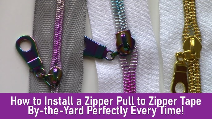 How to Put #3 and #5 Sliders on Zipper Tape 