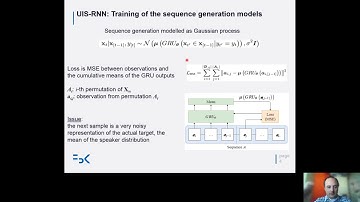 Supervised online speaker diarization with sample mean loss