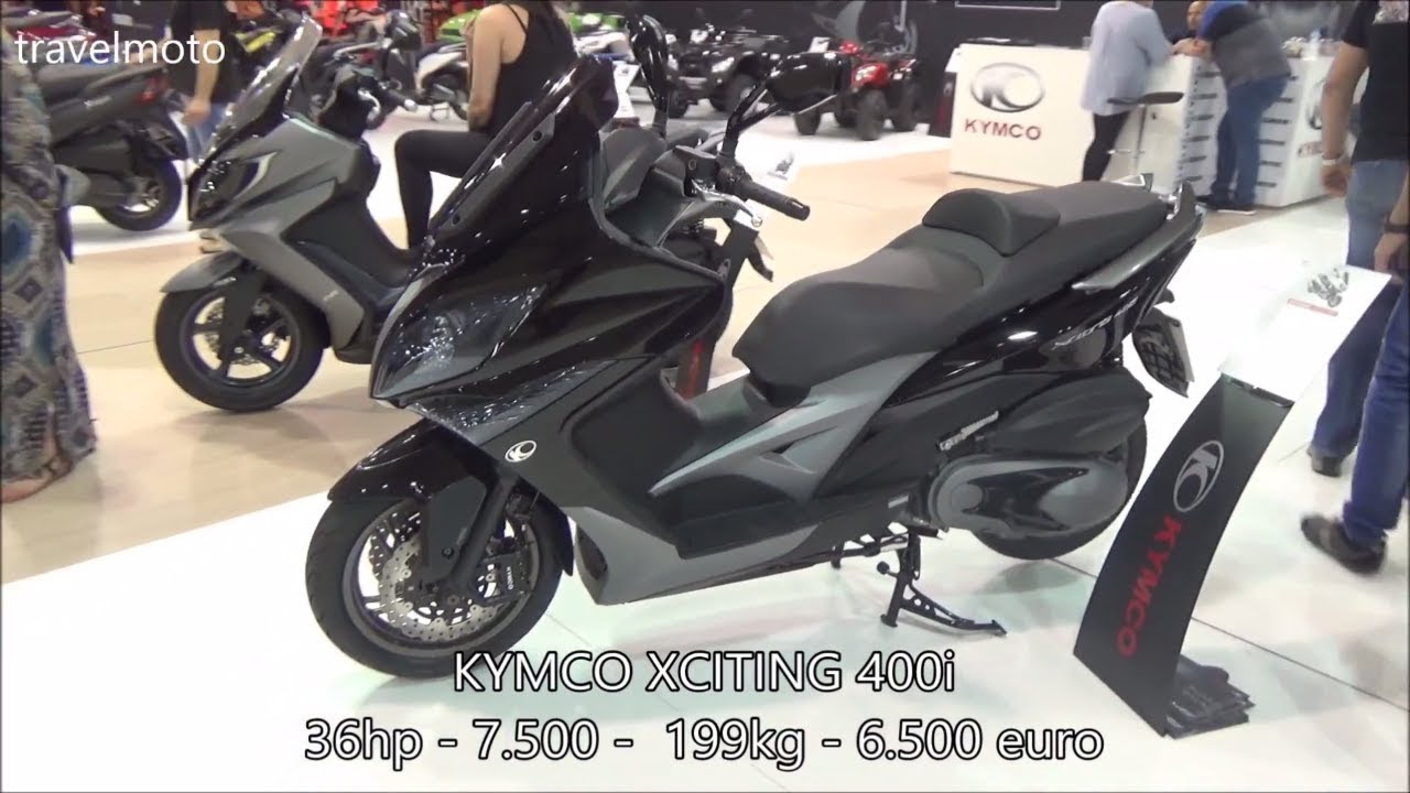 The KYMCO XCITING 400i scooter (2017) - YouTube